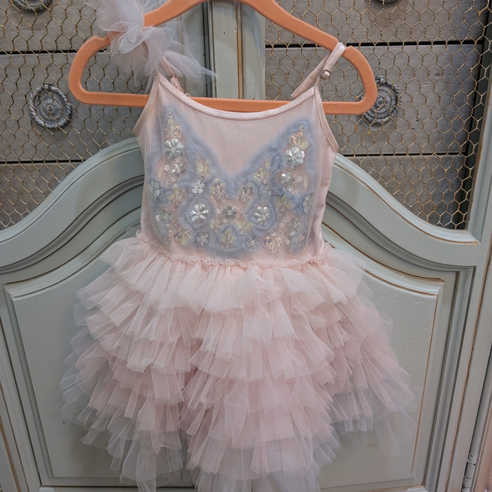 EUC Tutu Dunkonde Baby Girl Dress 12-18omths